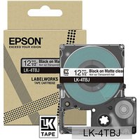 EPSON Schriftband LK LK-4TBJ C53S672065, 12 mm schwarz auf transparent von Epson