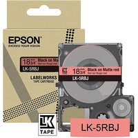 EPSON Schriftband LK LK-5RBJ C53S672072, 18 mm schwarz auf rot von Epson