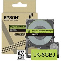 EPSON Schriftband LK LK-6GBJ C53S672079, 24 mm schwarz auf grün von Epson