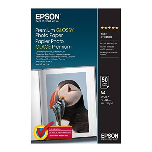 Epson C13S041624 - Premium Glossy Photo Paper - Premium Glossy Photo Paper - A4-50 Blätter von Epson
