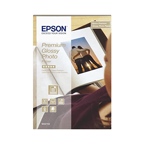 Epson C13S042153 Premium glossy photo paper inkjet 255g/m2 100x150mm 40 Blatt Pack von Epson
