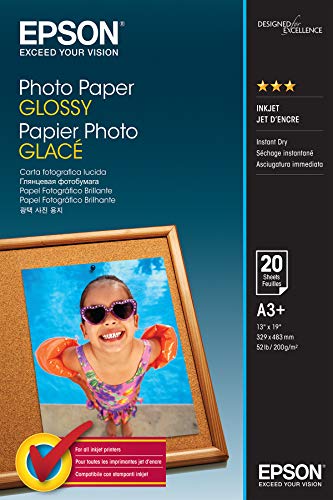 Epson C13S042535 Fotopapier A3 mit 20 Blätter 200 g/m2, glossy von Epson
