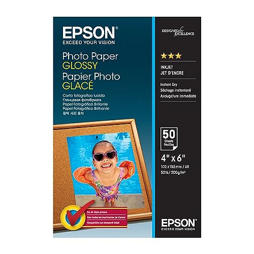 Epson C13S042547 Fotopapier, 200 g/m² weiß, 10 x 15 cm von Epson