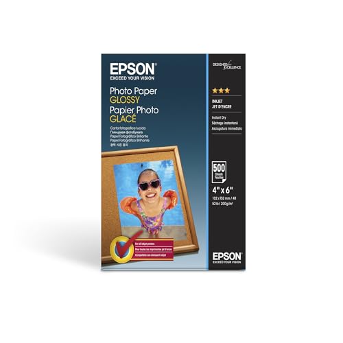 Epson Glossy Photo Paper (100 x 150 mm), 200 g/m2, 500 Blatt Epson Glossy Photo Paper (100 x 150 mm), 200 g/m2, 500 Blatt von Epson