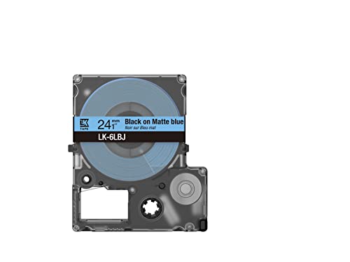 Epson Etikettenkassette, Metallicband LK-5KBM schwarz auf gold, langlebiges Beschriftungsband für Epson LabelWorks Etikettendrucker, wasser- & verschleißfest, 9 m x 18 mm, Klein von Epson
