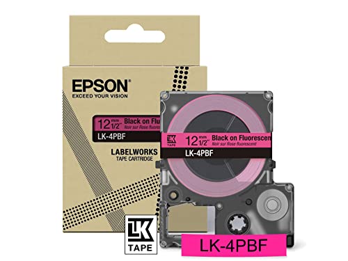 Epson Etikettenkassette, mattes Beschriftungsband LK-6LBJ schwarz auf blau, langlebiges Band für Epson LabelWorks Etikettendrucker, wasser- & verschleißfest, 8 m x 24 mm von Epson