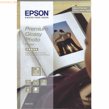 Epson Fotopapier 10x15cm 255g/qm Premium Glossy VE=40 Blatt von Epson
