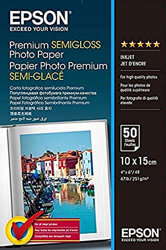 Epson Fotopapier Premium Semigloss 10x15 50Blatt S041765 Epson Fotopapier Premium Semigloss 10x15 50Blatt S041765 von Epson