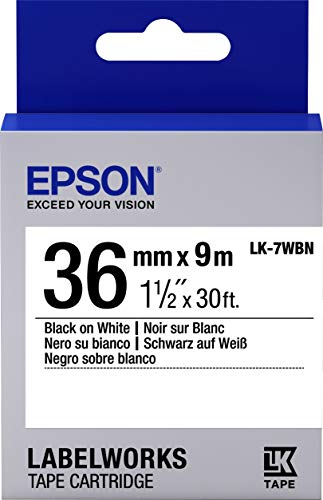 Epson LabelWorks LK ruban-7wbn - Etiketten - Schwarz auf Weiß, c53s657006 von Epson