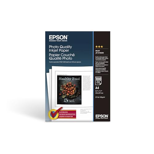 Epson A4 Photo Quality Inkjet Paper 102 g/m2, 100 Blatt Epson A4 Photo Quality Inkjet Paper 102 g/m2, 100 Blatt von Epson