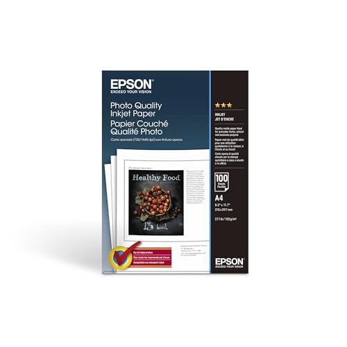 Epson Matte Photopapier Inkjet 104g/m2 A4 100 Blatt Pack von Epson