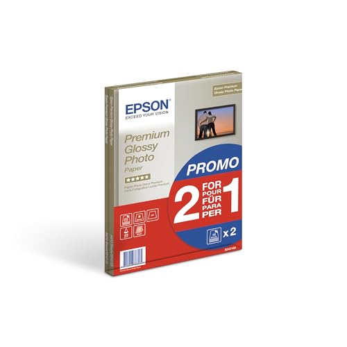 Epson Premium glossy photo paper inkjet 255g/m2 A4 2x15 Blatt Pack von Epson