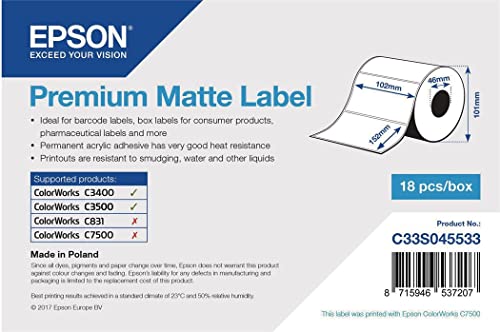 Epson Premium matte Label, 102 x 152 mm, 225 Stück von Epson