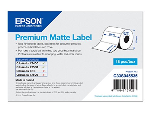 Epson Premium matte Label, 76 x 127 mm, 265 Stück von Epson