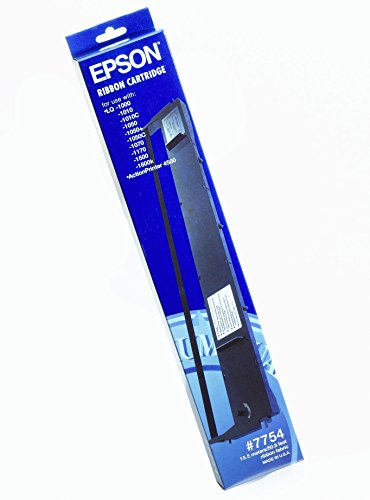Epson SIDM Black Farbbandkassette für LQ-/1050/1070/+/1170/1180/+ (C13S015022) – LQ-Band (schwarz, Punktmatrix, 24 Pin, lq-1500/2170/2500/25, 492 x 91 x 36) von Epson