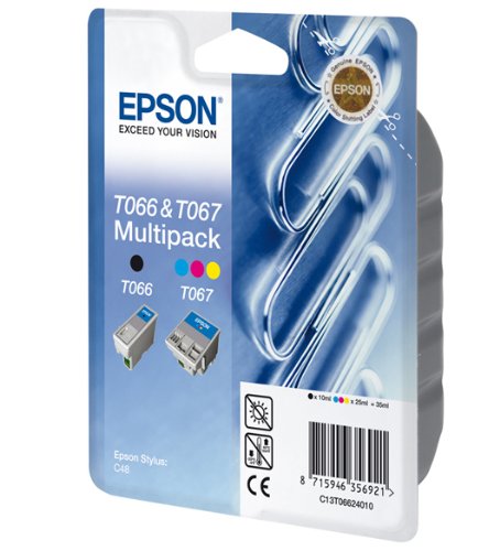 Epson T066 + T067 Tintenpatrone Heftklammern, Multipack, 4-farbig von Epson