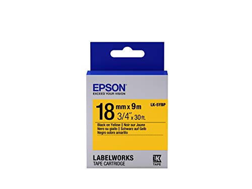 Epson Tape - LK5YBP Pastel BLK/Yell 18/9, C53S655003 von Epson