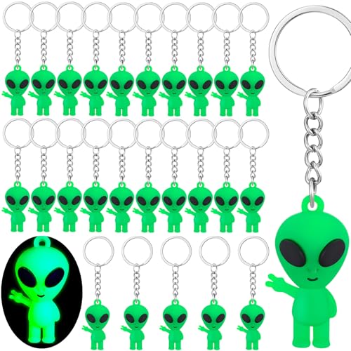 Equsion Mini-Alien-Figuren, leuchtet im Dunkeln, kleine Gummi-Alien-Figuren, Schlüsselanhänger, Ostern, Großpackung, Geschenktüte, Piñata-Füllungen für Weltraum, Party, Halloween, 24 Stück Equsion Mini-Alien-Figuren, leuchtet im Dunkeln, kleine Gummi-Alien-Figuren, Schlüsselanhänger, Ostern, Großpackung, Geschenktüte, Piñata-Füllungen für Weltraum, Party, Halloween, 24 Stück von Equsion
