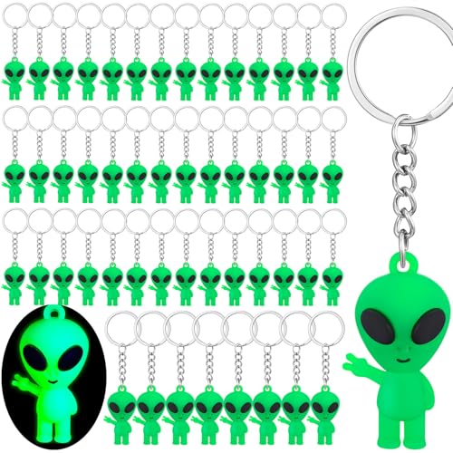 Equsion Mini-Alien-Figuren, leuchtet im Dunkeln, kleine Gummi-Alien-Figuren, Schlüsselanhänger, Ostern, Großpackung, Geschenktüte, Piñata-Füllungen für Weltraum, Party, Halloween, 50 Stück Equsion Mini-Alien-Figuren, leuchtet im Dunkeln, kleine Gummi-Alien-Figuren, Schlüsselanhänger, Ostern, Großpackung, Geschenktüte, Piñata-Füllungen für Weltraum, Party, Halloween, 50 Stück von Equsion