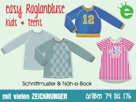 Easy Raglanbluse von Erbsenprinzessin