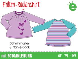 Falten-Raglanshirt von Erbsenprinzessin