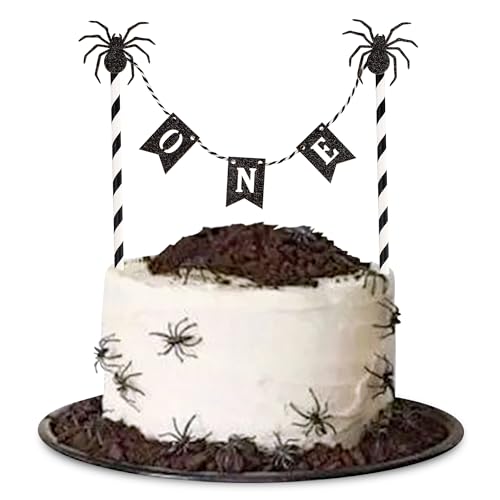 Ercadio Cupcake-Topper für Halloween, Terror Spinne, 1 Stück, für Halloween, Geburtstagsparty, Kuchendekoration, 5 Stück Ercadio Cupcake-Topper für Halloween, Terror Spinne, 1 Stück, für Halloween, Geburtstagsparty, Kuchendekoration, 5 Stück von Ercadio