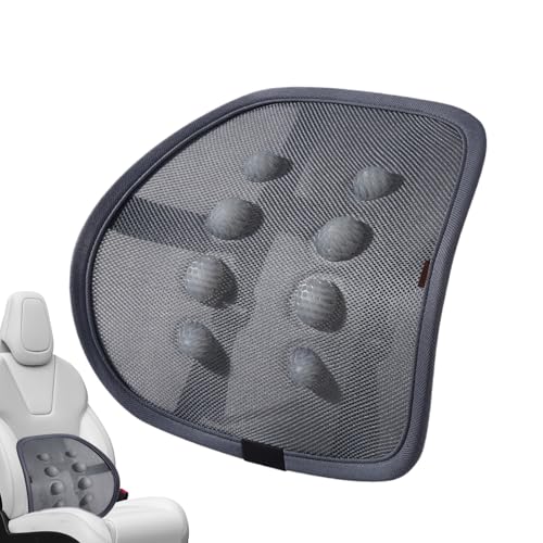 Erconsso Autositz-Rückenstütze aus Netzstoff, atmungsaktive Sitzstütze, Autokissen, Auto-Pad, Stuhl-Massage, belüftet, kühles Kissen für Stressabbau im unteren Rücken von Erconsso