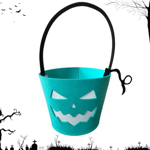 Erconsso Halloween Eimer,Kinder Halloween Leucht Eimer Für Süßigkeiten - Wiederverwendbare Leckereien Filz Tragetaschen Für Spielzeug Snacks Party Deko Schokoladen Erconsso Halloween Eimer,Kinder Halloween Leucht Eimer Für Süßigkeiten - Wiederverwendbare Leckereien Filz Tragetaschen Für Spielzeug Snacks Party Deko Schokoladen von Erconsso