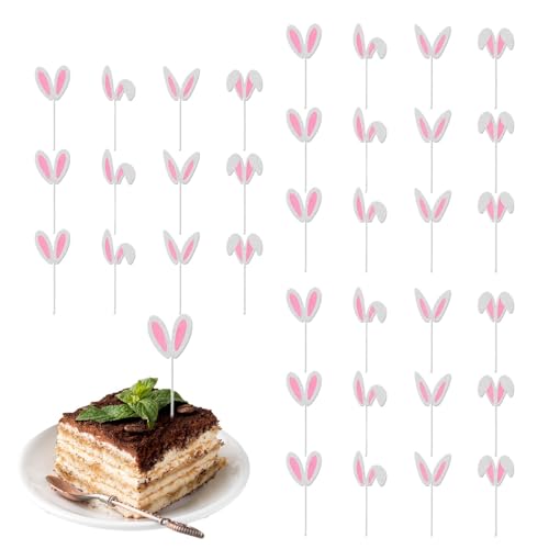 Erconsso Ostern Kuchen Toppers Dekorative Kaninchen Kuchen Topper Hasenohren Kuchen Topper Lustige Kaninchen Cupcake Topper Ostern Kuchen Dekoration für Home Partys Erconsso Ostern Kuchen Toppers Dekorative Kaninchen Kuchen Topper Hasenohren Kuchen Topper Lustige Kaninchen Cupcake Topper Ostern Kuchen Dekoration für Home Partys von Erconsso