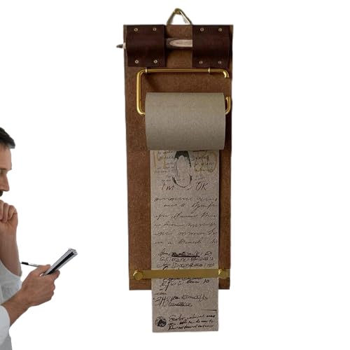 Erconsso Rollen-Blockhalter Für Notizzettel - Rollendispenser Für Notizzettel - Dekoratives Hänge-Notizbuch Für Aufgabenliste & Skizzen Erconsso Rollen-Blockhalter Für Notizzettel - Rollendispenser Für Notizzettel - Dekoratives Hänge-Notizbuch Für Aufgabenliste & Skizzen von Erconsso