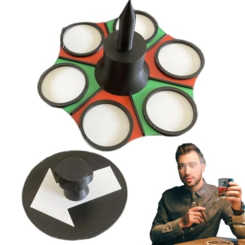 Erconsso Roulette Für Trinkspiele Erwachsene - Party Trinkspiel Roulette Rad,Halterung für Weingläser Gesellschaftsspiel für Feiertage Events Freundeskreis von Erconsso
