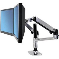 ergotron Monitor-Halterung LX Dual 45-248-026 silber für 2 Monitore, Tischklemme von Ergotron