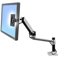 ergotron Monitor-Halterung LX 45-241-026 silber für 1 Monitor, Tischklemme, Tischbohrung von Ergotron