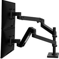 ergotron Monitor-Halterung LX Pro Dual Stacking 45-690-292 schwarz für 2 Monitore, Tischbohrung, Tischklemme ergotron Monitor-Halterung LX Pro Dual Stacking 45-690-292 schwarz für 2 Monitore, Tischbohrung, Tischklemme von Ergotron