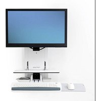 ergotron Monitor-Maus-Tastatur-Halterung StyleView Vertical Lift Behandlungszimmer 61-080-062 weiß für 1 Monitor, 1 Tastatur, 1 Maus, Wandhalterung von Ergotron