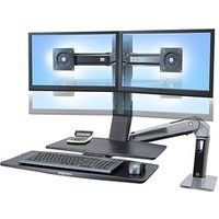 ergotron Monitor-Maus-Tastatur-Halterung Work-Fit A Dual 24-316-026 schwarz, silber für 2 Monitore, 1 Tastatur, 1 Maus, Tischklemme ergotron Monitor-Maus-Tastatur-Halterung Work-Fit A Dual 24-316-026 schwarz, silber für 2 Monitore, 1 Tastatur, 1 Maus, Tischklemme von Ergotron