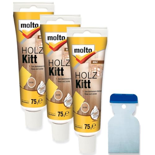3x Molto Holzkitt 75 g Set Reparaturspachtel 3x Molto Holzkitt 75 g Set Reparaturspachtel von Erhard-Trading