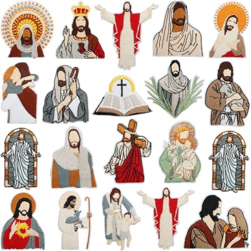20 Teile/Satz Jesus Gott Gestickte Patches Eisen Auf Abzeichen Patch DIY Nähen Applikation Reparatur Patch Glaube Gott Jesus Abzeichen Patches Für Jacken Rucksäcke 20 Teile/Satz Jesus Gott Gestickte Patches Eisen Auf Abzeichen Patch DIY Nähen Applikation Reparatur Patch Glaube Gott Jesus Abzeichen Patches Für Jacken Rucksäcke von Ericetion