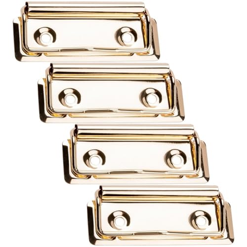 4 x Büroklammern, Büroklammern, Aluminiumlegierung, große Dokumentenbinder-Clips, Schulbedarf von Ericetion