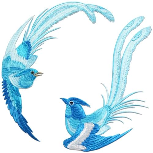 Ericetion 1 Paar Fliegende Phönix-vögel-Applikationen, Bestickt, Zum Aufbügeln/aufnähen, Für Kleidung, Tasche, Basteln, Hochzeit, Heimdekoration Ericetion 1 Paar Fliegende Phönix-vögel-Applikationen, Bestickt, Zum Aufbügeln/aufnähen, Für Kleidung, Tasche, Basteln, Hochzeit, Heimdekoration von Ericetion
