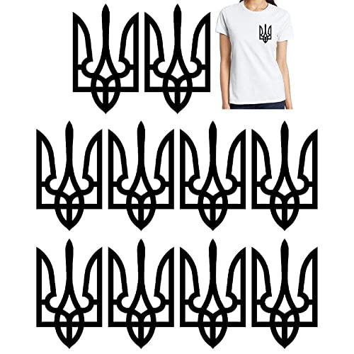 Ericetion 10-Pack-Ukraine-Emblem-bügelflecken, Nationale Trident-Applikationen Für Kleidung Und Accessoires Ericetion 10-Pack-Ukraine-Emblem-bügelflecken, Nationale Trident-Applikationen Für Kleidung Und Accessoires von Ericetion