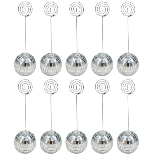 Ericetion 10 Stück -spiegelkugel-kartenhalter, Kugel-platzkartenhalter, Nachrichten-namenskartenständer, Tischnummernhalter, Kartenclips Für Hochzeit, Geburtstag, Party Ericetion 10 Stück -spiegelkugel-kartenhalter, Kugel-platzkartenhalter, Nachrichten-namenskartenständer, Tischnummernhalter, Kartenclips Für Hochzeit, Geburtstag, Party von Ericetion