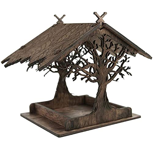 Ericetion 1pc Hängende Vogel Tisch Garten Fütterungsstation Vogelfuttermittel Holz Vogel Haus Vogelhaus Outdoor Gartendekoration Ericetion 1pc Hängende Vogel Tisch Garten Fütterungsstation Vogelfuttermittel Holz Vogel Haus Vogelhaus Outdoor Gartendekoration von Ericetion