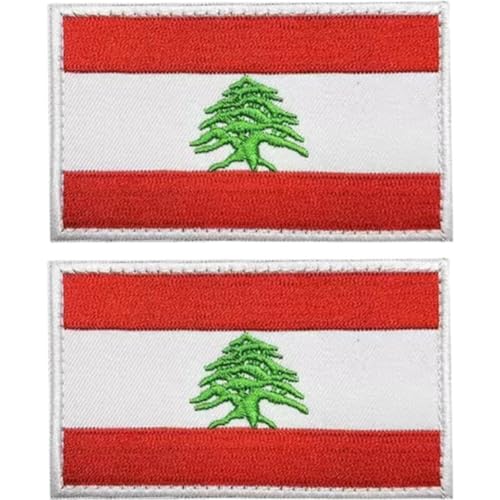 Ericetion 2 Stück Libanon-flaggen-aufnäher, Libanon-flaggen, Bestickte Aufnäher, Libanesische Flaggen, Militär-aufnäher Für Kleidung, Hüte, Rucksäcke, Dekorationen Ericetion 2 Stück Libanon-flaggen-aufnäher, Libanon-flaggen, Bestickte Aufnäher, Libanesische Flaggen, Militär-aufnäher Für Kleidung, Hüte, Rucksäcke, Dekorationen von Ericetion