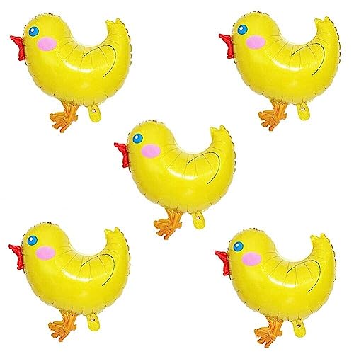 Ericetion Osterballondekorationen, 5 Stück Niedliche Küken-förmige Folienballon, Osterdekorationen Ballon für Ostern Geburtstagsfeier Babypartydekorationen Ericetion Osterballondekorationen, 5 Stück Niedliche Küken-förmige Folienballon, Osterdekorationen Ballon für Ostern Geburtstagsfeier Babypartydekorationen von Ericetion