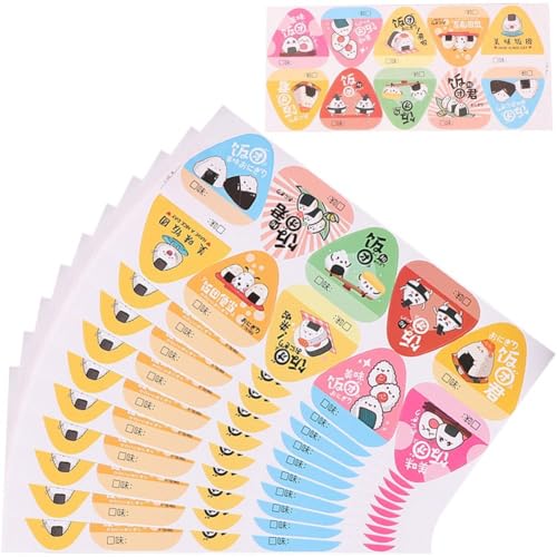 Sushi-Aufkleber, 100 Stück, ästhetische Onigiri-Aufkleber, lustig, selbstklebend, für Dessert-Etiketten, im Sushi-Ofen, für Reiskugel Sushi-Aufkleber, 100 Stück, ästhetische Onigiri-Aufkleber, lustig, selbstklebend, für Dessert-Etiketten, im Sushi-Ofen, für Reiskugel von Ericetion