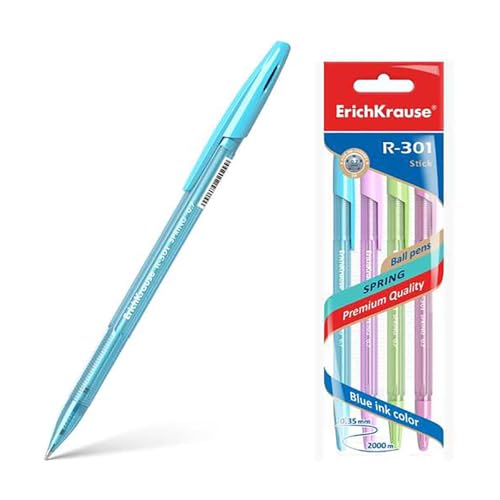 ERICHKRAUSE Kugelschreiber und Roller, Modell Erichkrause, R-301 Spring Stick 0,7, durchscheinender sechseckiger Schaft, schnell trocknende Tinte, Blau ERICHKRAUSE Kugelschreiber und Roller, Modell Erichkrause, R-301 Spring Stick 0,7, durchscheinender sechseckiger Schaft, schnell trocknende Tinte, Blau von Erich Krause