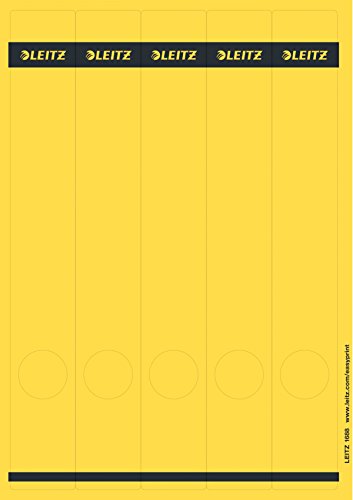 Leitz Rückenschilder PCbeschriftbar 39x285mm gelbStk Leitz Rückenschilder PCbeschriftbar 39x285mm gelbStk von Erima