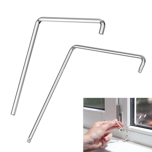 2 Stück Fenster Einstellwerkzeug Set, Gebogener Sechskant 4 mm und Torx TX15, für Einstellung von Fenstern und Balkontüren, Einstellschlüssel Fenster, für Vielseitige Justierung von Fensterbeschlägen 2 Stück Fenster Einstellwerkzeug Set, Gebogener Sechskant 4 mm und Torx TX15, für Einstellung von Fenstern und Balkontüren, Einstellschlüssel Fenster, für Vielseitige Justierung von Fensterbeschlägen von Erioscar