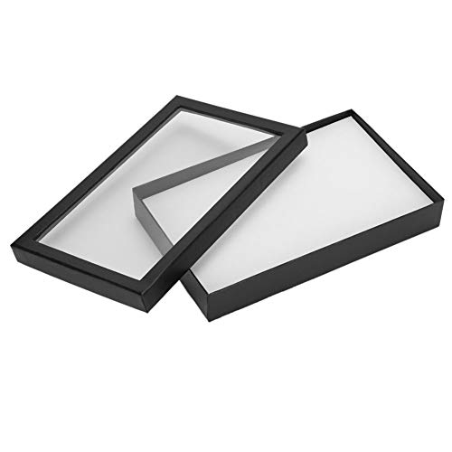 36 SLOT schmuckaufbewahrung, schmuckbox, Ring Ohrringe Anhänger Anzeige Fall Organizer schminktisch zubehör Flocking Schmuckhalter Aufbewahrungsbox(Weiß) von Erkic
